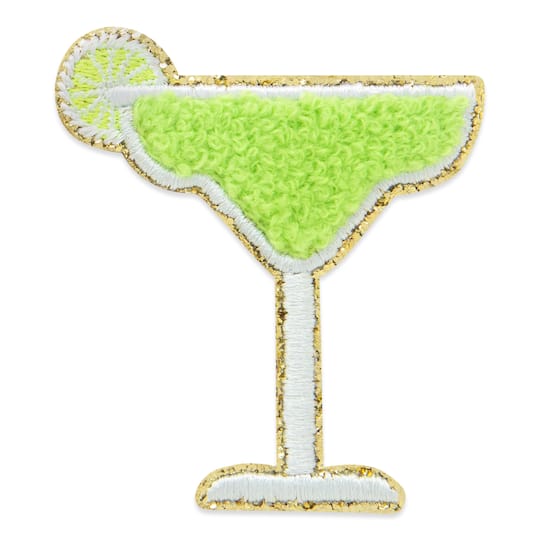 Iron-On & Adhesive Green Margarita Patch by Make Market®